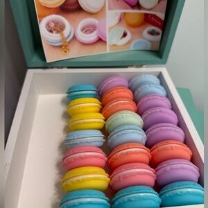 22 Macaron jewelry ring earrings small storage holder